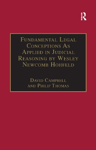 Паперова книга «Fundamental Legal Conceptions As Applied in Judicial Reasoning by Wesley Newcomb Hohfeld», автор Девід Кемпбелл - фото №1
