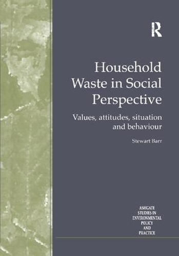 Паперова книга «Household Waste in Social Perspective: Values, Attitudes, Situation and Behaviour», автор Стюарт Барр - фото №1