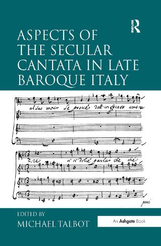 Бумажная книга «Aspects of the Secular Cantata in Late Baroque Italy» - фото №1