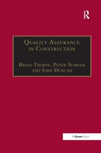 Паперова книга «Quality Assurance in Construction», авторів Брайан Торп, Пітер Самнер - фото №1