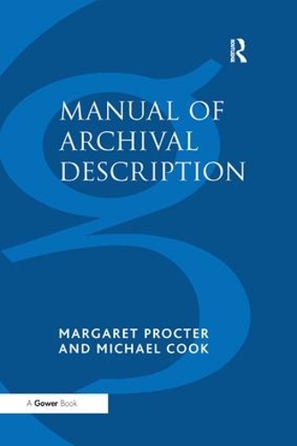 Паперова книга «Manual of Archival Description», автор Маргарет Проктер - фото №1
