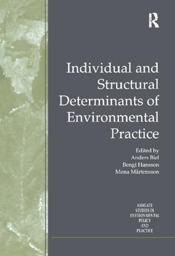 Бумажная книга «Individual and Structural Determinants of Environmental Practice», автор Бенгт Ханссон - фото №1