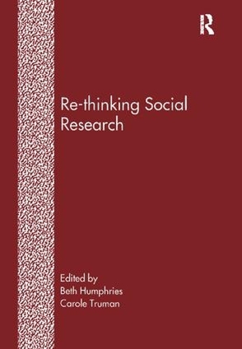 Бумажная книга «Re-Thinking Social Research: Anti-Discriminatory Approaches in Research Methodology», автор Бет Хамфрис - фото №1