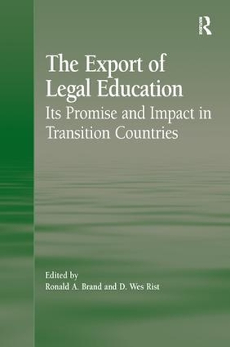 Паперова книга «The Export of Legal Education: Its Promise and Impact in Transition Countries», автор Д. Вес Ріст - фото №1