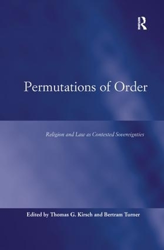 Бумажная книга «Permutations of Order: Religion and Law as Contested Sovereignties», автор Томас Г. Кирш - фото №1