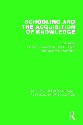 Паперова книга «Schooling and the Acquisition of Knowledge» - фото №1