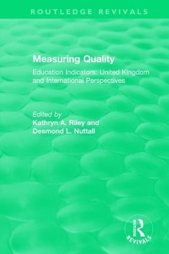 Бумажная книга «Measuring Quality: Education Indicators: United Kingdom and International Perspectives» - фото №1