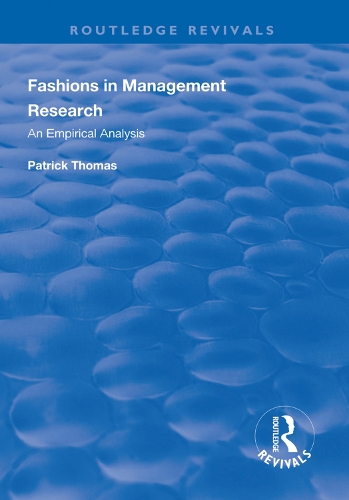 Паперова книга «Fashions in Management Research: An Empirical Analysis», автор Патрік Томас - фото №1