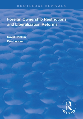 Бумажная книга «Foreign Ownership Restrictions and Liberalization Reforms», авторов Дэвид Конклин, Дон Лекроу - фото №1