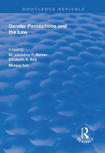Бумажная книга «Gender Perceptions and the Law», авторов Кристин Р. Баркер, Элизабет А. Кирк - фото №1