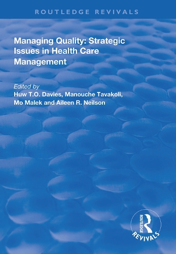 Бумажная книга «Managing Quality: Strategic Issues in Health Care Management» - фото №1