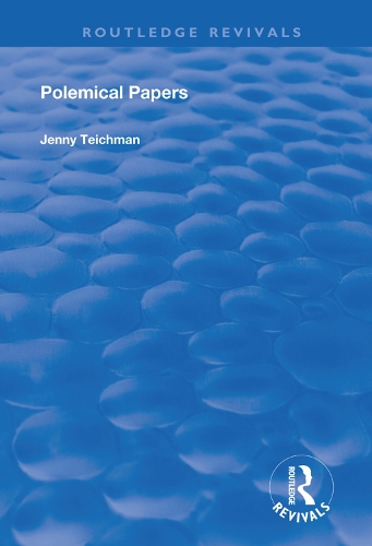 Паперова книга «Polemical Papers: Essays on the Philosophy of Life and Death», автор Дженні Тейхман - фото №1
