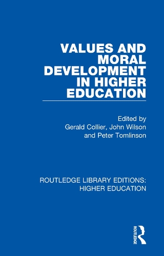 Бумажная книга «Values and Moral Development in Higher Education» - фото №1