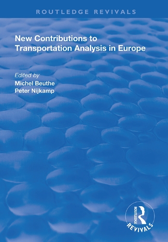 Бумажная книга «New Contributions to Transportation Analysis in Europe» - фото №1