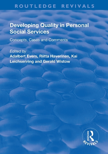 Паперова книга «Developing Quality in Personal Social Services: Concepts, Cases and Comments» - фото №1