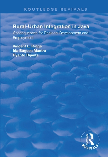 Паперова книга «Rural-Urban Integration in Java: Consequences for Regional Development and Employemnt», автор Вінсент Л. Ротаге - фото №1