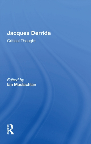 Паперова книга «Jacques Derrida: Critical Thought» - фото №1