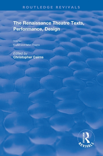 Паперова книга «The Renaissance Theatre: Texts, Performance and Design» - фото №1