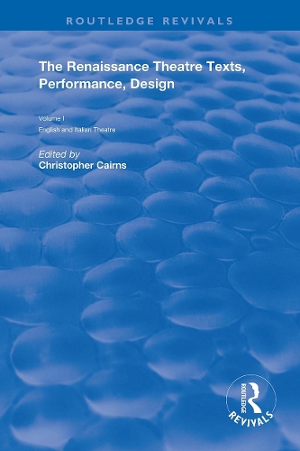 Бумажная книга «The Renaissance Theatre: Texts, Performance and Design» - фото №1