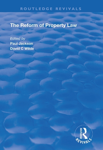 Бумажная книга «The Reform of Property Law», авторов Дэвид К. Уайлд, Пол Джексон - фото №1