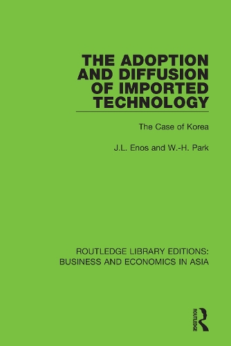 Паперова книга «The Adoption and Diffusion of Imported Technology: The Case of Korea», авторів Дж.Л. Енос, В.-Х. Парк - фото №1