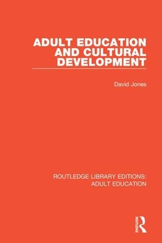 Бумажная книга «Adult Education and Cultural Development», автор Дэвид Джонс - фото №1