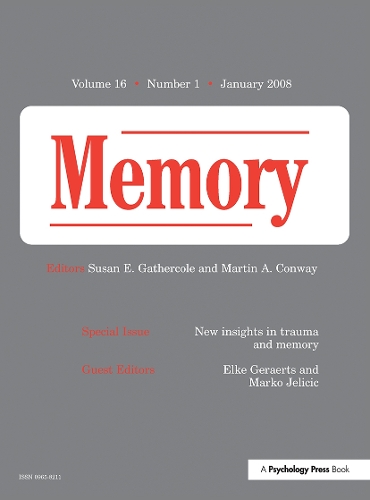 Бумажная книга «New Insights in Trauma and Memory: A Special Issue of Memory» - фото №1