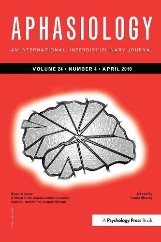 Бумажная книга «A Tribute to the Quintessential Researcher, Clinician, and Mentor: Audrey Holland: A Special Issue of Aphasiology» - фото №1
