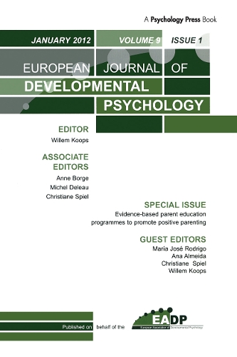 Бумажная книга «Evidence-based Parent Education Programmes to Promote Positive Parenting: A Special Issue of the European Journal of Developmental Psychology» - фото №1