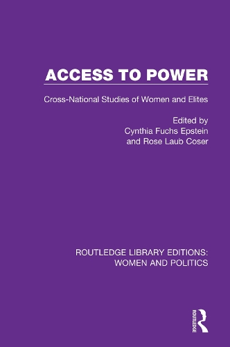 Паперова книга «Access to Power: Cross-National Studies of Women and Elites» - фото №1