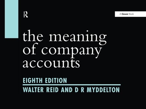 Бумажная книга «The Meaning of Company Accounts», авторов Д. Р. Мидделтон, Уолтер Рид - фото №1