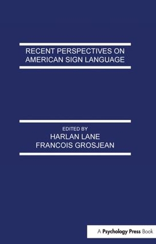 Бумажная книга «Recent Perspectives on American Sign Language» - фото №1