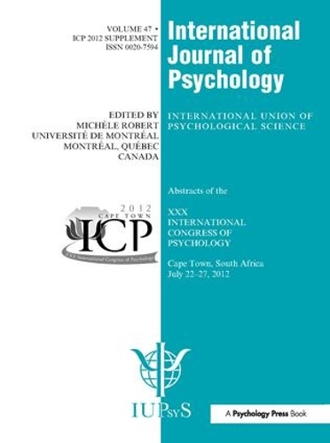 Бумажная книга «XXX International Congress of Psychology: Abstracts» - фото №1
