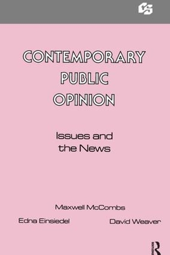 Паперова книга «Contemporary Public Opinion: Issues and the News», автор Максвелл МакКомбс - фото №1