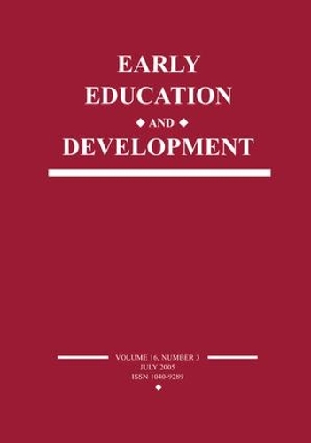 Бумажная книга «Early Education and Development: A Special Issue of Early Education and Development» - фото №1