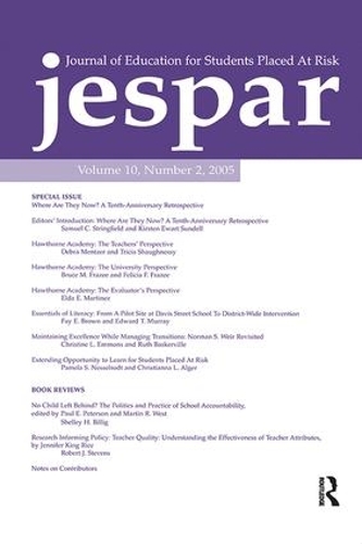 Бумажная книга «Where Are they Now?: A Tenth-anniversary Retrospective:a Special Issue of the journal of Education for Students Placed at Risk» - фото №1