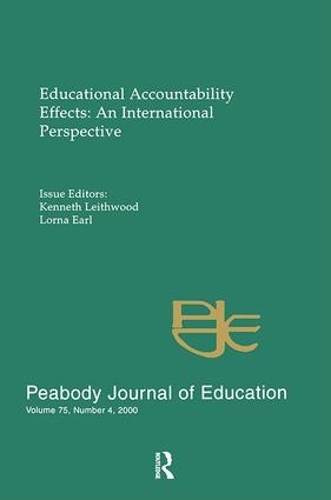 Бумажная книга «Educational Accountability Effects: An International Pespective: A Special Issue of the Peabody Journal of Education» - фото №1