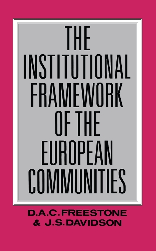 Бумажная книга «The Institutional Framework of the European Communities», автор Дж. С. Дэвидсон - фото №1