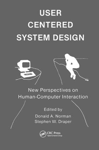 Бумажная книга «User Centered System Design: New Perspectives on Human-computer Interaction» - фото №1