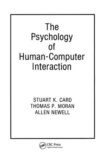 Бумажная книга «The Psychology of Human-Computer Interaction» - фото №1