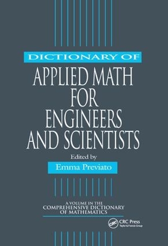 Бумажная книга «Dictionary of Applied Math for Engineers and Scientists» - фото №1