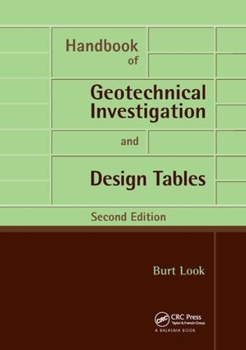 Бумажная книга «Handbook of Geotechnical Investigation and Design Tables: Second Edition», автор Берт Г. Лук - фото №1