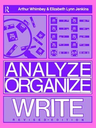 Паперова книга «Analyze, Organize, Write», авторів Артур Вімбі, Елізабет Лінн Дженкінс - фото №1