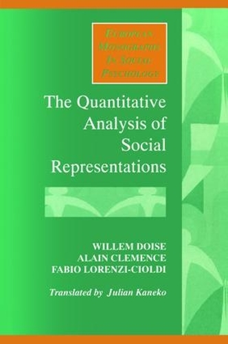 Бумажная книга «The Quantitative Analysis of Social Representations», автор Ален Клеманс - фото №1