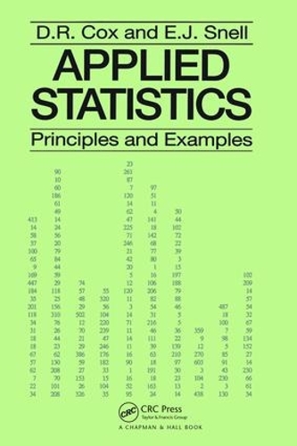 [object Object] «Applied Statistics - Principles and Examples», автор Д.Р. Кокс - фото №1