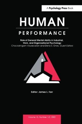 Бумажная книга «Role of General Mental Ability in industrial, Work, and Organizational Psychology: A Special Double Issue of human Performance» - фото №1