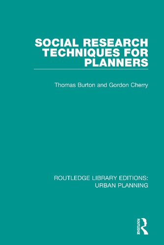 Паперова книга «Social Research Techniques for Planners», авторів Гордон Черрі, Томас Бертон - фото №1