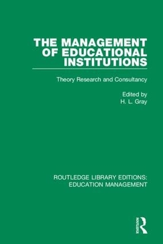Бумажная книга «The Management of Educational Institutions: Theory, Research and Consultancy» - фото №1