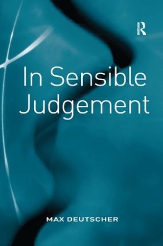 Паперова книга «In Sensible Judgement», автор Макс Дойчер - фото №1