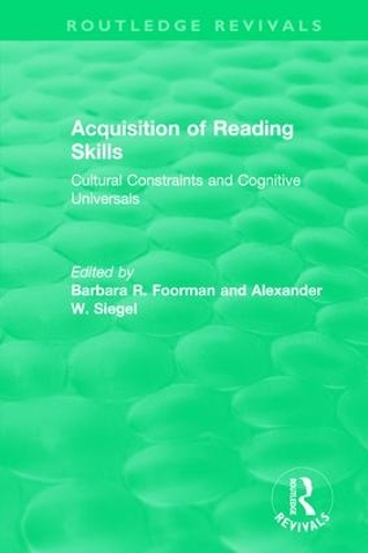Бумажная книга «Acquisition of Reading Skills (1986): Cultural Constraints and Cognitive Universals» - фото №1